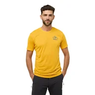 Koszulki męskie - Męska koszulka z krótkim rękawem Jack Wolfskin VONNAN GRAPHIC T M fresh orange - M - miniaturka - grafika 1