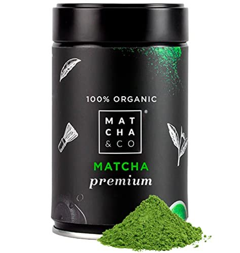 Premium organiczna zielona herbata matcha w proszku (30 g) Zielona herbata w proszku z Japonii Organiczna herbata matcha klasy ceremonialnej Matcha & CO (80 g)