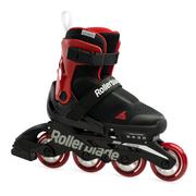 Rolki - Rollerblade, Rolki Dziecięce, MICROBLADE FREE, czarno-czerwone, rozmiar 36 1/2-40 1/2 - miniaturka - grafika 1