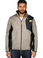 Odzież trekkingowa męska - Geographical Norway Kurtka polarowa "Toche" w kolorze beżowym - miniaturka - grafika 1