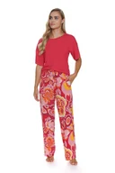 Piżamy damskie - Doctor Nap Piżama z wiskozy w kwiaty S - miniaturka - grafika 1