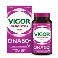 Witaminy i minerały - Vigor Multiwitamina Ona 50+, 90 tabletek - miniaturka - grafika 1