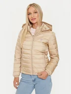Kurtki damskie - Guess Kurtka puchowa W4YL00 WG922 Beżowy Regular Fit - miniaturka - grafika 1