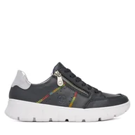 Sneakersy damskie - Sneakersy Rieker N1313-14 Granatowy - miniaturka - grafika 1