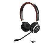 Słuchawki - Jabra Evolve 65 Duo czarne - miniaturka - grafika 1