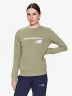 Bluzy damskie - New Balance Bluza Classic Core WT03811 Zielony Relaxed Fit - miniaturka - grafika 1