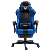 Fotele gamingowe - Fotel gamingowy GHOST 17 niebieski - miniaturka - grafika 1