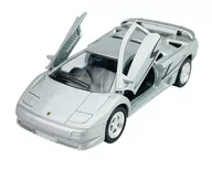 Samochody i pojazdy dla dzieci - WELLY LAMBORGHINI DIABLO SV SREBRNO-CZARNY 1:34 SAMOCHÓD NOWY METALOWY MODEL - miniaturka - grafika 1