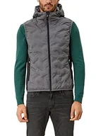 Garnitury - s.Oliver Męska kamizelka bez rękawów, czarna, XL - miniaturka - grafika 1