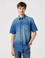 Koszule męskie - Męska koszula Wrangler SS 1 PKT SHIRT L - miniaturka - grafika 1