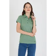 Koszulki sportowe damskie - Koszulka Polo Damska Sportowa Woolona 100% Merino (170 g/m² - Piqué) - miniaturka - grafika 1