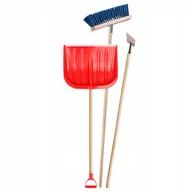 Łopaty do śniegu - Zestaw do odśnieżania - łopata, szczotka, skuwacz - miniaturka - grafika 1