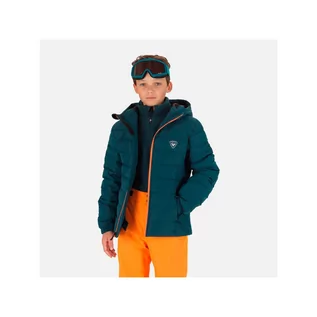 Kurtki narciarskie - Kurtka narciarska chłopięca ROSSIGNOL Boy Rapide Jkt zielona - grafika 1