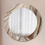 Lustra - Lustro dekoracyjne okrągłe Pęknięte drewno - miniaturka - grafika 1