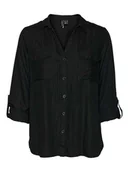 Bluzki damskie - Vero Moda Bluzka w kolorze czarnym - miniaturka - grafika 1