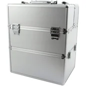 Akcesoria do paznokci - Kuferek kosmetyczny SUNONE XL 14710 Srebrny - miniaturka - grafika 1