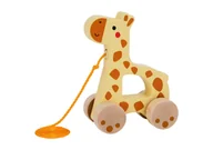 Klocki - TOOKY TOY Żyrafka do Ciągnięcia Drewniany - miniaturka - grafika 1