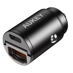 Aukey CC-A3 2xUSB 30W czarny - Ładowarki samochodowe - miniaturka - grafika 1