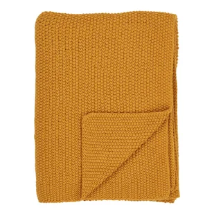 Koc Santos, bawełna z recyklingu, ochra 130x170 cm - Koce Koc Santos, bawełna z recyklingu, ochra 130x170 cm - Koce - miniaturka - grafika 1