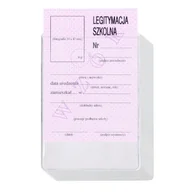 Dyplomy i okładki - Kieszeń etui okładka na legitymację szkolną 7,7x10,8cm 50szt - miniaturka - grafika 1