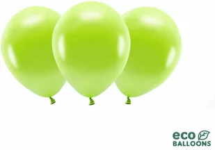 EKO Balony lateksowe metalizowane zielone jabłuszko - duże - 10 szt. - Balony i akcesoria - miniaturka - grafika 1