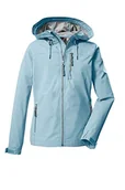 Kurtki damskie - G.I.G.A. DX Damska kurtka softshell / kurtka outdoorowa z kapturem GS 97 WMN SFTSHLL JCKT, 40, jasnoniebieska, 38392-000 - miniaturka - grafika 1