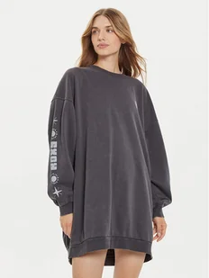 Roxy Sukienka dzianinowa Daydreamer ERJKD03509 Szary Relaxed Fit - Sukienki - miniaturka - grafika 1