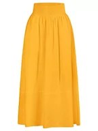 Spódnice - Mint & Mia Długa spódnica z czystego lnu, złoto, 42 - miniaturka - grafika 1