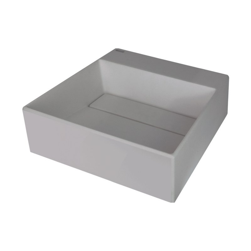 Deante Umywalka granitowa nablatowa Correo szary metalik CQR_SU4M