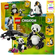 Klocki - LEGO CREATOR 3w1 Dzikie zwierzęta Rodzina Pand 3w1 Pingwin Orka LEGO KLOCKI PREZENT + EBOOK - miniaturka - grafika 1