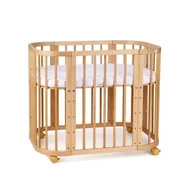 Łóżeczka i kojce - Waldin łóżeczko 5w1 z materacem Natural - miniaturka - grafika 1