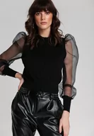 Swetry damskie - Czarna Bluzka Roseanna - miniaturka - grafika 1