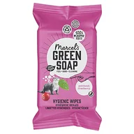 Higiena osób starszych i niepełnosprawnych - Marcel's Green Soap Higieniczne chusteczki do czyszczenia na mokro – 60 sztuk – paczuli i żurawiny – na bazie roślin – przyjazne dla środowiska - miniaturka - grafika 1