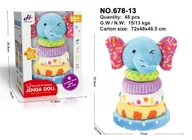 Zabawki interaktywne dla dzieci - Słoniowa Przytulna Piramida dla Maluchów - miniaturka - grafika 1