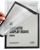 Tablice i flipcharty - Ramka magnetyczna, samoprzylepna A4 (srebrna) - miniaturka - grafika 1