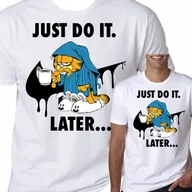 Koszulki męskie - T-Shirt KOSZULKA GARFIELD JUST DO IT XXL 0770 - miniaturka - grafika 1