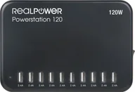 Ładowarki do telefonów - Elektrownia RealPower 120 120 W 10 x USB-A - miniaturka - grafika 1