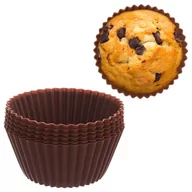 Formy do ciast - Orion Forma foremka SILIKONOWA na muffinki do pieczenia muffinek babeczek 6 sztuk 151740 - miniaturka - grafika 1