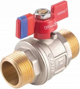 Ferro KFPN1 ZAWÓR KUL. WODNY MOTYL 1/2'' WKR-WKR, F-POWER// ZKW-15-NN-M-FER-POWER - Zawory i kraniki - miniaturka - grafika 1