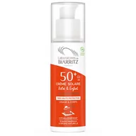 Balsamy i kremy do opalania - Laboratoires de Biarritz Alga Maris Krem z filtrem SPF 50 dla dzieci 100 ml - miniaturka - grafika 1