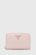 Portfele - Guess portfel damski kolor różowy - miniaturka - grafika 1