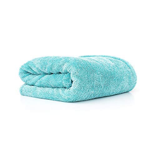 The Rag Company Liquid8r - Super chłonny ręcznik do suszenia z mikrofibry 70/30 do samochodów, ciężarówek i SUV-ów, bezpieczny do detali i bez zarysowań, splot z pętlą, 1100 g/m², 63,5 cm x 91,4 cm,