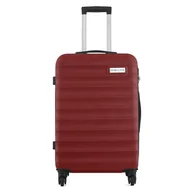 Walizki - Średnia walizka podróżna w poziome paski 24" - czerwony Semi Line - miniaturka - grafika 1