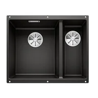 Zlewozmywaki - Blanco Komora SUBLINE 340/160-U Czarny lewa InFino 525985 - miniaturka - grafika 1