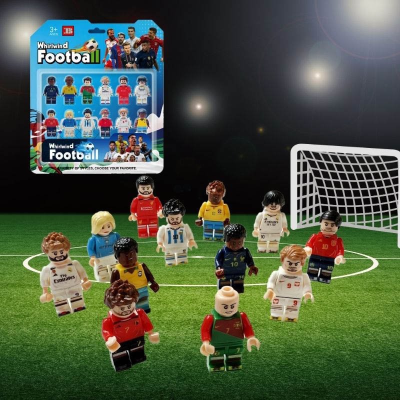 Piłkarska kadra - Piłkarzyki figurki z klocków 12 szt