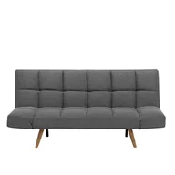 Sofy i kanapy - Beliani Sofa tapicerowana ciemnoszara INGARO - miniaturka - grafika 1