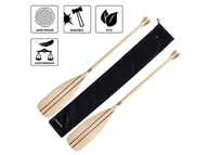 Pływanie - Pagaj Drewniany John Paddle + Pokrowiec Paddle Sleeve (Komplet: 2 Pagaje + 1 Pokrowiec) - 130 Cm - miniaturka - grafika 1