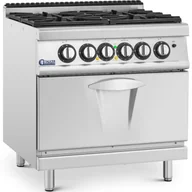 Akcesoria gastronomiczne - Kuchnia gazowa z piekarnikiem 4 palniki 14.4 kW - miniaturka - grafika 1