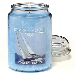 Candle-lite Revere House Jar Glass Candle With Lid 23 oz duża świeca zapachowa w szklanym słoju 185/100 mm 652 g ~ 120 h - Coastal Breeze - Świece - miniaturka - grafika 1