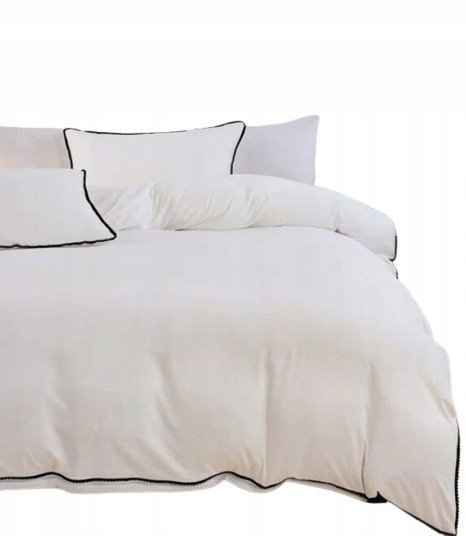 Komplet Pościeli 3 Częściowy Biały 200/230 Łub